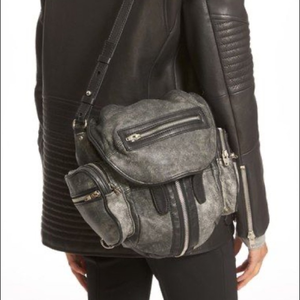 Alexander Wang Mini Marti distressed black
